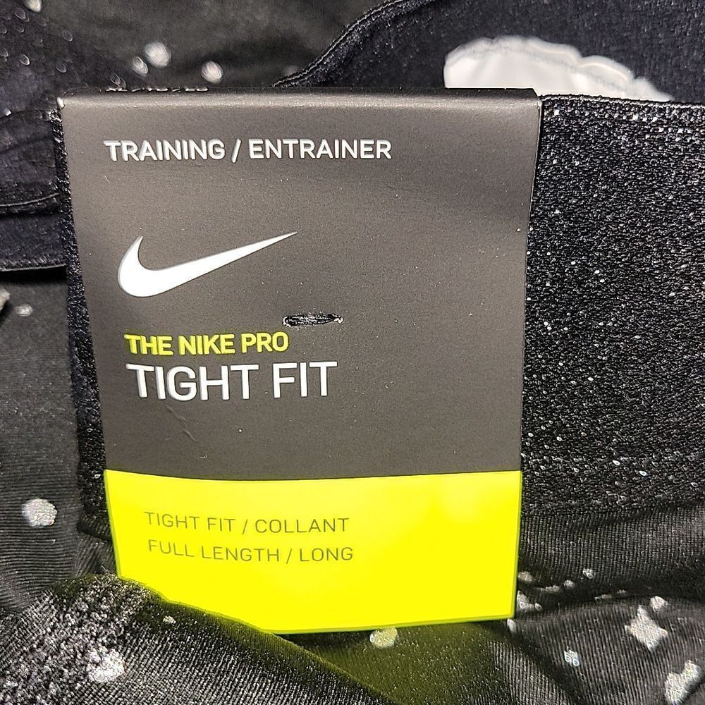 Nike Pro Warm Starry Night Tights leggings NWT XL Black - Picture 10 of 12